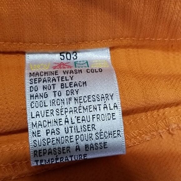 Cotton Ginny Shorts Womens Capris Size 14 Plus Orange Denim Stretch Zippers - Picture 6 of 9